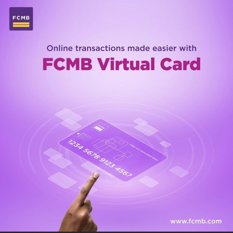 FCMB Virtual Card (All You Need To Know) - BankingandFinanceNigeria